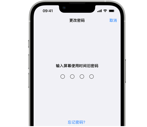 巴里坤iPhone屏幕维修分享iPhone屏幕使用时间密码忘记了怎么办 