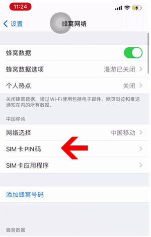 巴里坤苹果14维修网分享如何给iPhone14的SIM卡设置密码 