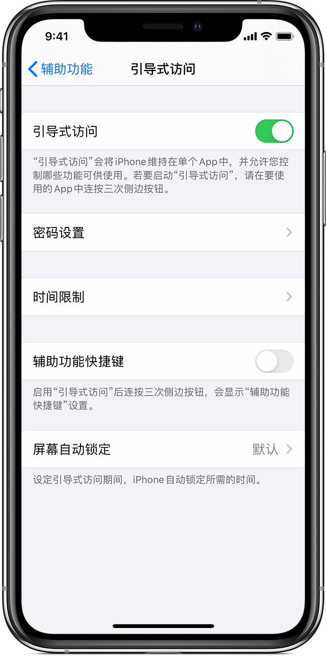 巴里坤苹果手机维修分享如何在 iPhone 上退出引导式访问 