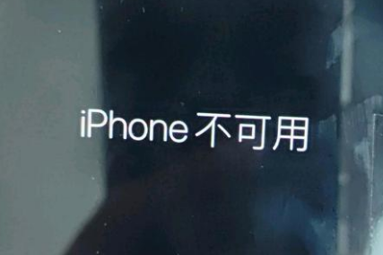 巴里坤苹果服务网点分享锁屏界面显示“iPhone 不可用”如何解决 